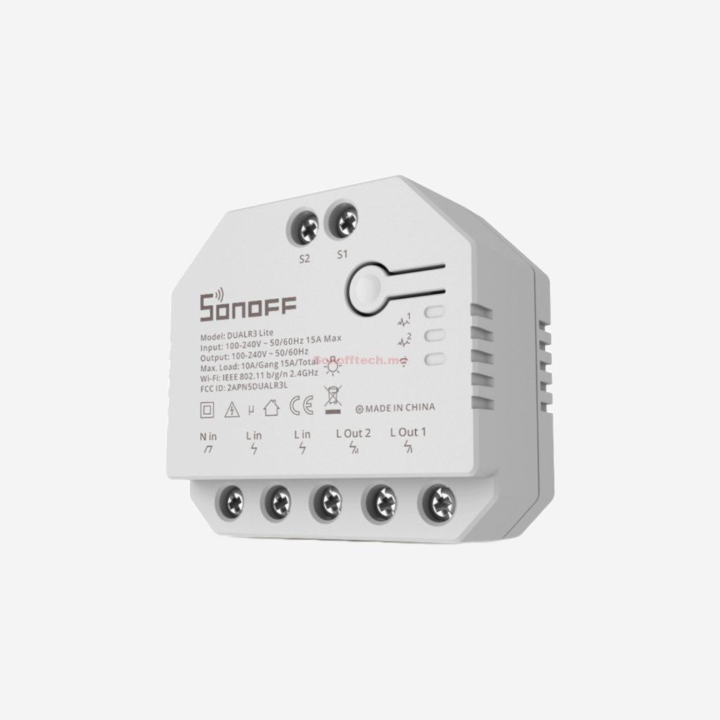 Sonoff Wi-Fi 2-Gang Smart Switch DUALR3 Lite