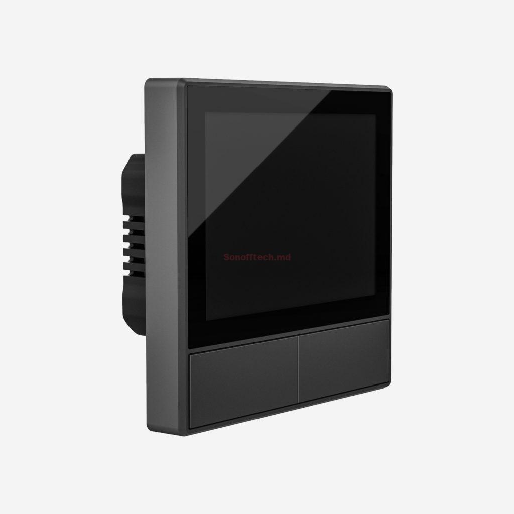 Sonoff Wi-Fi Dual-Channel Smart Scene Wall Switch NSPanel, Black