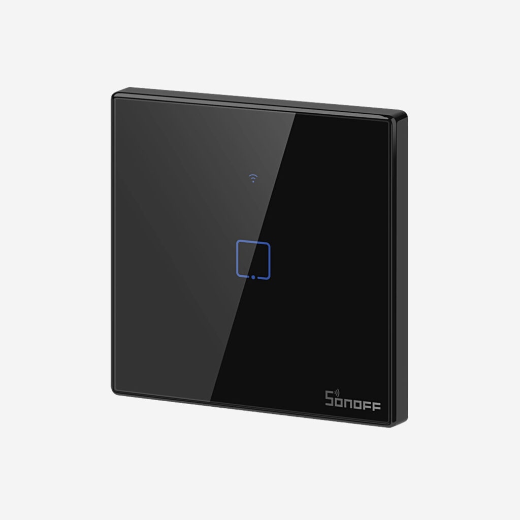Sonoff TX Series 1-Gang Black întrerupător Wi-Fi tactil