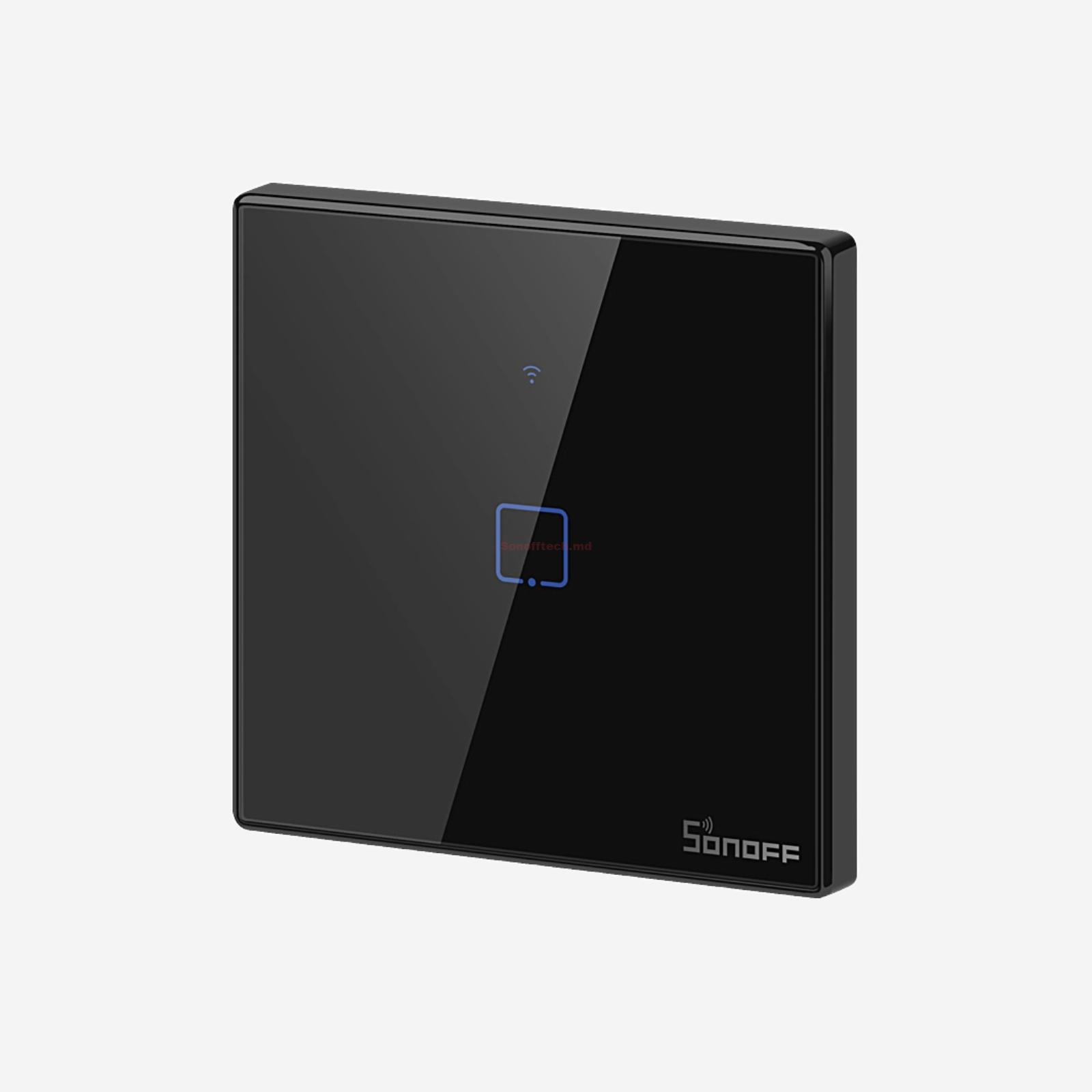 Sonoff TX Series 1-Gang Black întrerupător Wi-Fi tactil