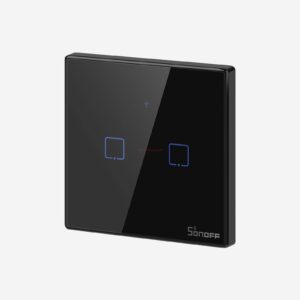 Sonoff TX Series 2-Gang Black întrerupător Wi-Fi