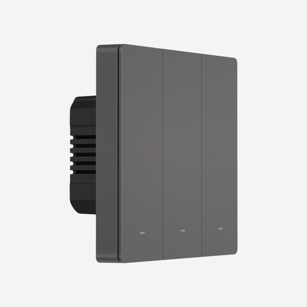Sonoff SwitchMan M5 3-Gang Dim Gray întrerupător Wi-Fi