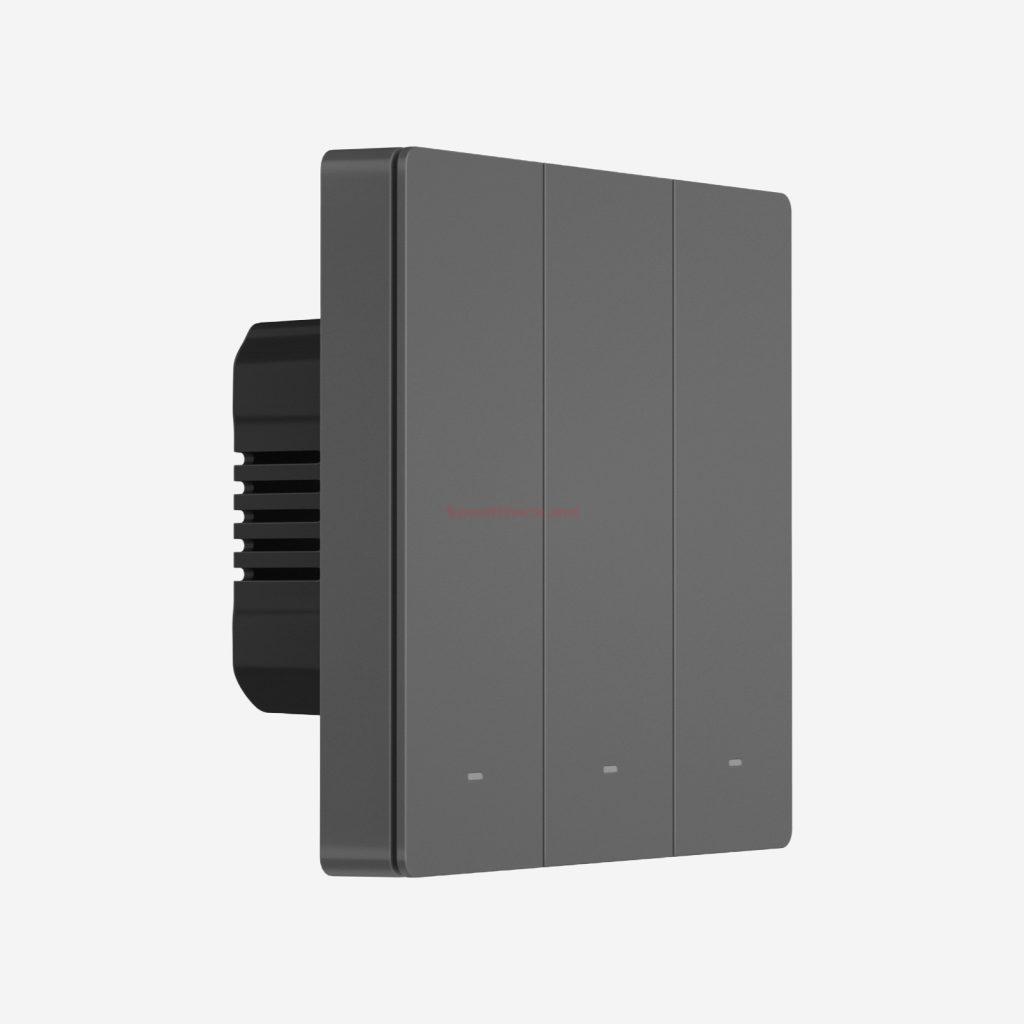 Sonoff Wi-Fi Smart Wall Switch SwitchMan M5 3 Gang, Dim Gray