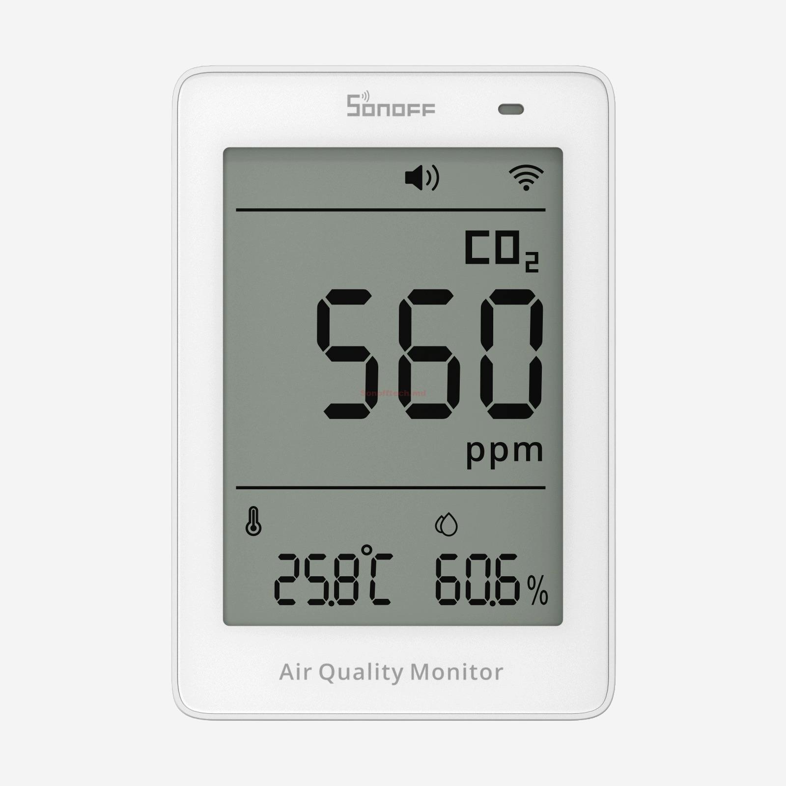 Sonoff Matter Over Wi-Fi Air Quality Monitor AirGuard CO2 (SAWF-08P)-2