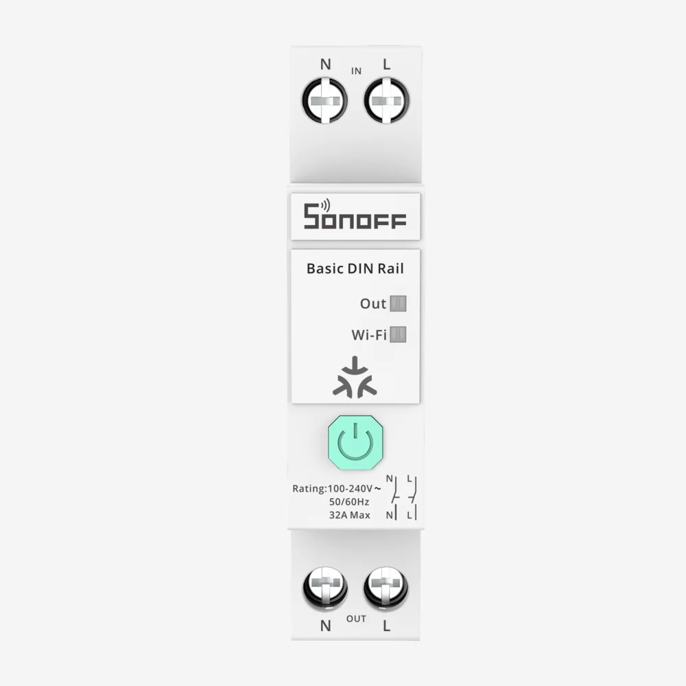 Sonoff Matter Over Wi-Fi Smart DIN Rail Switch BASIC-1GSP-L pentru automatizare smart home